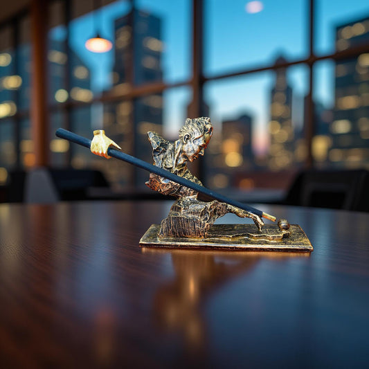 Golden Snooker Player Sculpture – A Masterpiece for Game Enthusiasts